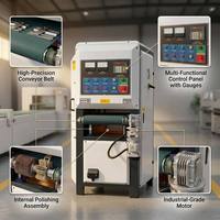 Máquina de Lijado Plano CNC con Certificación CE para Desbarbado de Chapa Metálica, Eliminación de Óxido y Acabado Lijado