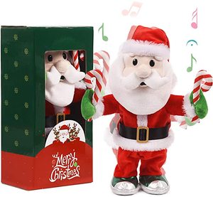 Babbo Natale LED Personalizzato, Giocattolo Animato che Canta e Balla, Regalo Musicale Elettrico per Decorazioni Natalizie - Product Image 1