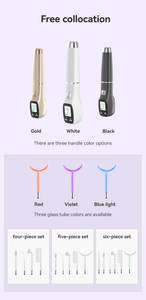 Baguette faciale portable à haute fréquence avec électrodes en verre au néon pour le traitement des taches d'acné et la réduction des rides - Product Image 5