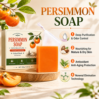 Savon de kaki Orchard Woods, Savon de kaki fait main en gros, Savon en barre de kaki, Savon camomille boisé fruité, Nettoyage en profondeur