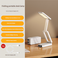 Lampe de table pliante USB Touch Dimmable Veilleuse Étudiant Dortoir Lecture Protection des yeux Chambre LED USB Charge Lampe de bureau