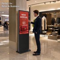 Vente en gros - Écran tactile vertical LCD - Support d'affichage publicitaire LED - Affichage publicitaire Full HD de grande taille pour l'intérieur