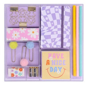 Set di Organizzatori da Scrivania con Clip Carine, <span class=keywords><strong>Accessori</strong></span> da Ufficio in Acrilico, Set di <span class=keywords><strong>Cancelleria</strong></span> in Metallo per Scuola e Ufficio - Product Image 1