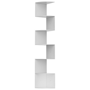 Corner <b>Storage</b> Shelf <b>Wall</b> Mounted 6 Tier Triangular Bookshelf Multi Layer Office Organizer Living Room <b>Bedroom</b> Use - Product Image 5