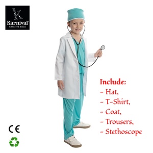 Costumes <span class=keywords><strong>de</strong></span> Docteur en Gros, Blouse <span class=keywords><strong>de</strong></span> Laboratoire Unisexe pour Enfants, Uniformes <span class=keywords><strong>de</strong></span> Jeu <span class=keywords><strong>de</strong></span> Rôle pour Halloween et Fêtes Costumées - Product Image 6