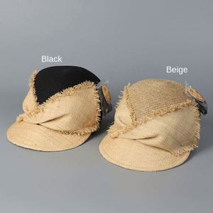Nouvelle Arrivée 2025 – Chapeau Béret Décontracté en Paille avec Nœud, Style Japonais Tendance pour Femme, Idéal pour l'Été - Product Image 5