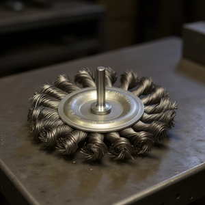 TTAKE Twisted Bunch <b>Brush</b> With Shaft 6 Mm Stainless Steel Abrasive <b>Brush</b> For Metal Polishing - Product Image 3