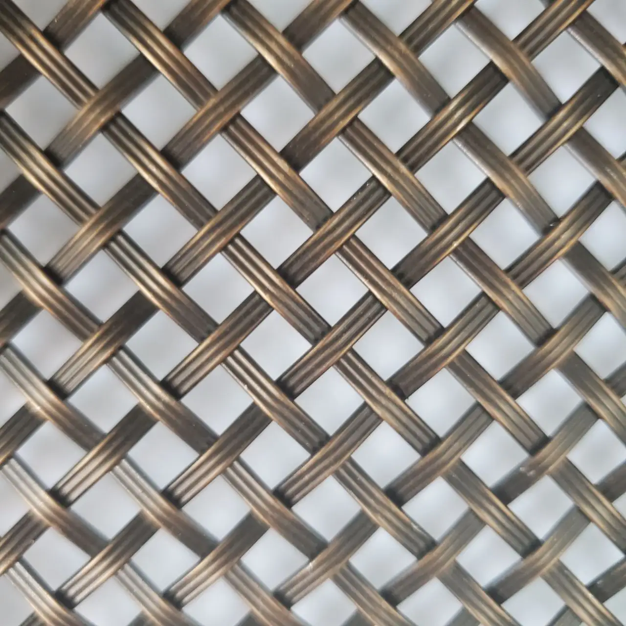 Custom Size And Shape Architectural Stainless Steel Crimped Woven Metal Mesh Decorative Wire Mesh