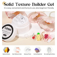 Gel UV durable pour ongles, marque privée, écologique, gel UV de construction non collant, tenue 3-4 semaines, temps de polymérisation LED 30s