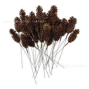 Décoration de table de Noël en plastique, motif cône de pin artificiel, taille unique, pour l'exportation - Product Image 5