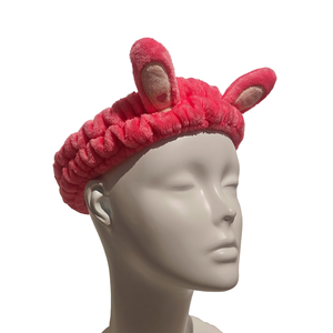 Bandeau de spa en peluche licorne rose mignon, doux, élastique, écologique, réutilisable, <span class=keywords><strong>pour</strong></span> femmes et filles, soins de la peau, maquillage, douche, cheveux - Product Image 5