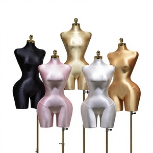 Mannequin en mousse demi-corps pour femmes rondes, style européen et américain, avec poitrine et fessiers volumineux, idéal pour l'affichage - Product Image 1