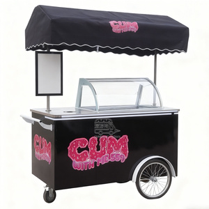 Triciclo para Helados, Portátil, para Helados Italianos, Carrito de Empuje Manual - Product Image 2