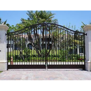 CBMmart Fabrica Hermosas Puertas Exteriores de Alta Calidad, Diseño de Puerta Principal de Hierro Forjado Galvanizado para el Hogar - Product Image 4