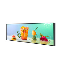 Écran LCD d'intérieur transparent Android 12.1 pouces bord d'étagère numérique écran tactile publicitaire ultra fin écran LCD extensible barre d'affichage