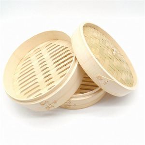 Configuration du cuiseur vapeur en bambou pour dim sum porte-bonheur, idéal pour la préparation de boulettes maison, meilleur prix, panier inclus - Product Image 1