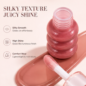 Private Label Vegan <b>Lip</b> Plumping <b>Lip</b> Gloss Love Cover Gourd <b>Lip</b> Glaze Natural Look Moisturizing - Product Image 3