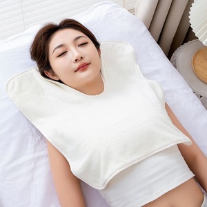 Taie d'oreiller en polaire corail douce et absorbante en forme de U pour salon de beauté, massage et soins de la peau - Product Image 5