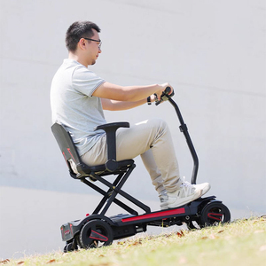 Scooter eléctrico plegable automáticamente con amortiguador MULTI LINK que proporciona absorción de impactos y previene vuelcos para personas con discapacidad-BZ-3473 - Product Image 1