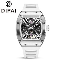 Montre mécanique automatique squelette pour homme, montre-bracelet ajourée, montre de sport et d'affaires pour homme, accepte OEM ODM, vente en gros