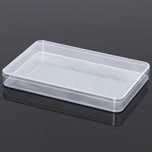 SUNSHING Flat Clear Acrylic Container with Lid Transparent Plastic Candy Box for Food Snack Biscuit <b>Sweet</b> Nuts <b>Packaging</b> Storage - Product Image 4