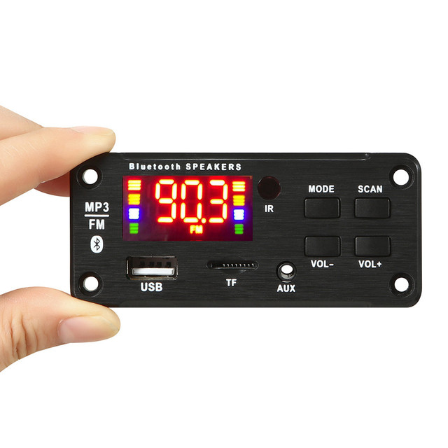 MP3 Decoding Board Module 12V 2 * 25W MP3 Power Amplifier Board Module with BT MP3 Player 2 * 25W Amplifier for Car
