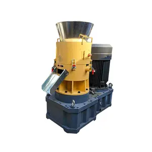 NEWEEK CE Small Scale 100kg/h flat die biomass fuel mill press pelletizer diesel wood pellet machine for fire pelets