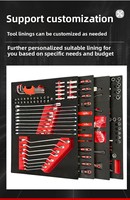 Kit complet d'outils de réparation automobile 420 pièces en acier au carbone avec clés à douilles pour atelier et garage (chariot à outils non inclus)