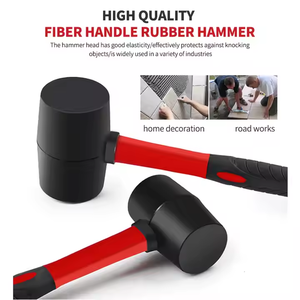 Maillet OEM/ODM prêt à l'emploi avec manche long en bois ou en fibre de verre, résistant à l'usure, avec trou de suspension pour projets de bricolage - Product Image 2