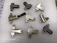 Clé USB en métal personnalisée avec logo, type C OTG, USB 2.0/3.0 haute vitesse, capacités de 1 Go à 128 Go, options de couleur personnalisées