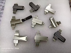 แฟลชไดรฟ์ USB แบบ OTG ชนิด Type C โลโก้สั่งทำได้  ขนาดเล็ก  วัสดุโลหะ  รองรับ USB2.0 ความเร็วสูง - Product Image 5