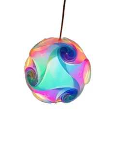 热卖IQDIY聚氯乙烯拼图灯罩3D发光二极管灯，用于最佳装饰和礼品类型灯罩和灯罩