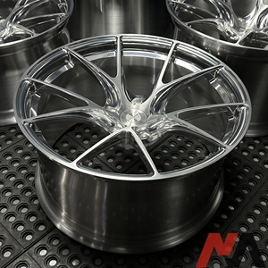 Đánh bóng rõ ràng cửa sổ chải mặt 6061-T6 hợp kim nhôm cho BMW F10 F90 M5 bánh xe 20 21 22 inch aftermarket vành - Product Image 4