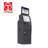 Kiosque d'enregistrement en libre-service 19 pouces pour l'aéroport Lecteur de passeport Machine à imprimer les cartes d'embarquement Kiosque