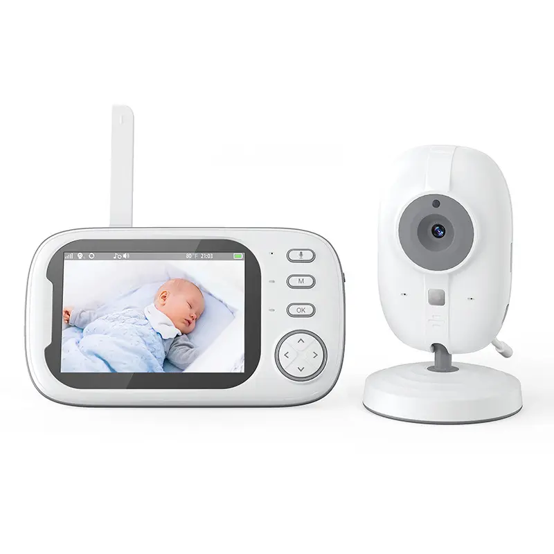 VB603Pro kamera layar 720 inci, monitor bayi kamera ponsel nirkabel 3.5G bicara dua arah dengan deteksi suara Cry HD 2.4 P