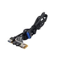 Carcasa de PVC/Plástico Resistente para PC, USB 3.0, Audio HD, PCB Tipo C 2.0, Panel Frontal de Computadora, Cable de Datos USB, Certificado CE
