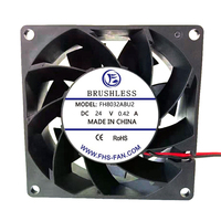 Ventilateur axial DC 8032 3 pouces 12V 24V 48V 80x80x32mm, moteur sans balais DC pour système de refroidissement d'air, purificateur d'air