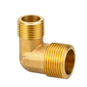 China Yuhuan shunshui sunsy factory BSPP BSPT NPT Brass reduce male G thread right angle elbow equal pipe fitting