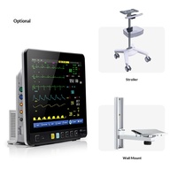 Moniteur ECG multiparamètres médical personnalisé Pomath JZ-YPM8000C, détecteur de tension artérielle, de fréquence cardiaque, d'oxygène, de température des animaux de compagnie, CE