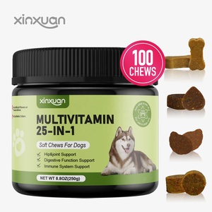 Multivitamínico personalizado 25-ln-1, masticables suaves para perros, suplemento para mascotas, soporte inmune, intestino, hígado, articulaciones, piel, Salud Digestiva, vitaminas - Product Image 1