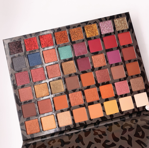 Bảng Phấn Mắt Họa Tiết Da Báo Đặc Biệt Thiết Kế Mới Bảng Phấn Mắt Không Nhãn 35 Màu Phấn Mắt Lấp Lánh Dạng Lỏng Nhãn Hiệu Riêng - Product Image 4