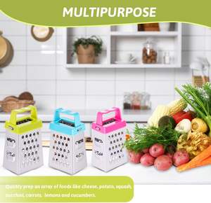 Mini Cortador de Frutas Multifuncional de Acero Inoxidable, Cortador de Zanahorias, Pelador de Frutas con Mango de Plástico, Rallador de Cocina - Product Image 4