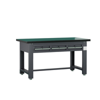 Banc de travail de garage robuste en métal avec tiroirs pour atelier automobile