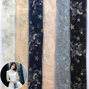 ผ้าโพลีเอสเตอร์ปักลาย100% <span class=keywords><strong>Pegasus</strong></span> Moon Star สำหรับชุดเดรส - Product Image 2