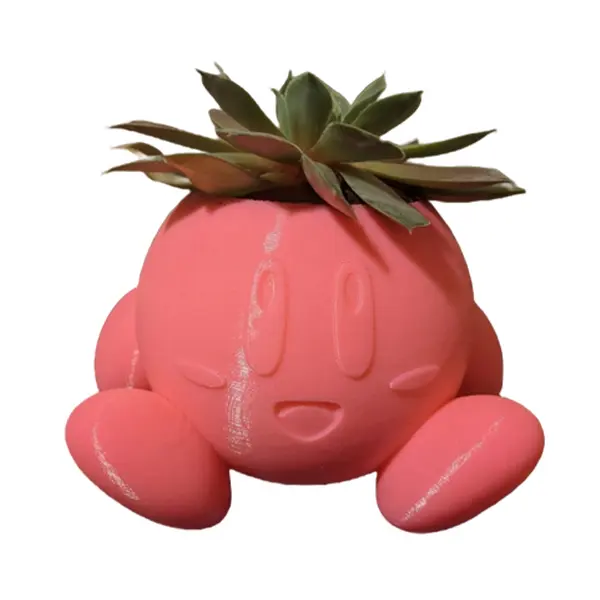 Custom Kirby Inspired 3D Printed Planter Dreamland Kirby Pot for Plant Cute Multiple Colors Flower Pot for Home Decor