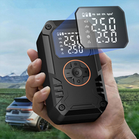 Mini compresseur d'air électrique portable sans fil 12V pour pneus de voiture, pompe gonflable numérique, moniteur de pression ABS 150psi