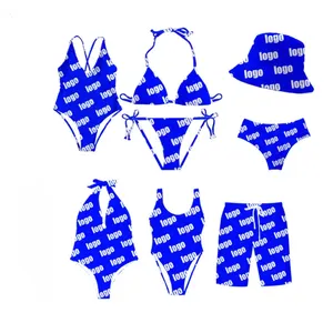 2024 לוגו מותאם אישית ביקיני סקסי בגדי ים בגד ים חלול בגד ים כושר בגדי ים בגדי חוף