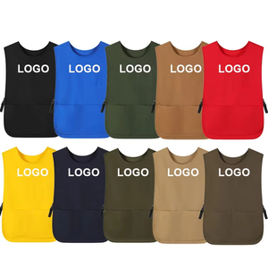 Custom Logo Waterproof Unisex Full <b>Apron</b> Front and Back Double Side Elastic <b>Apron</b> <b>With</b> <b>Pocket</b> Cobbler <b>Aprons</b> for Barber Groomer - Product Image 1