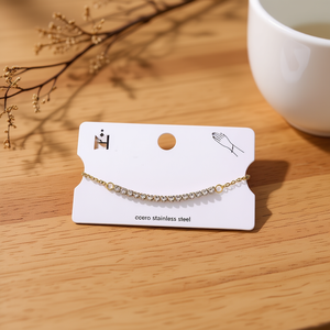 Bracciale a catena con diamanti in acciaio inossidabile Acero 47621 PQT-12 - Product Image 3