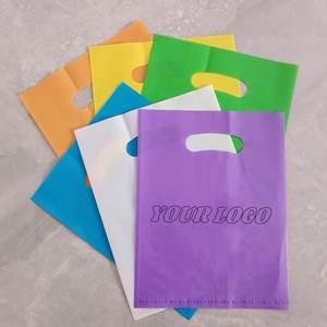 Wholesale Own Brand Plastic Bags With Logo Durable T-shirts Bag Retail Promotion Shopping Bags